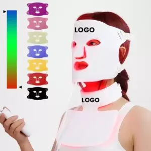 7 Wavelengths RGB LED Facial Mask and Neck Set for Anti-Aging and Skin Wellness