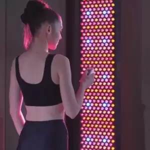 Professional 72-inch full body LED light therapy panel for deep tissue recovery and home pain relief.