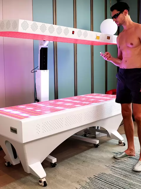 Whole body photobiomodulation pod for muscle recovery and cellular health