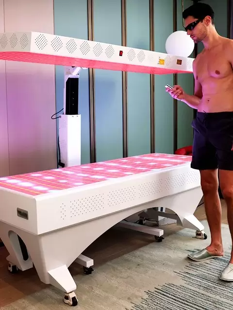 Creeck full body red light therapy bed designed for comprehensive red and near infrared light therapy sessions