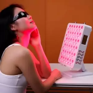 Household 9-wavelength LED red light therapy panel main view designed for home use full body light therapy