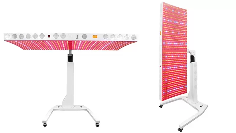 Professional commercial red light therapy mobile canopy panel for clinics, luxury wellness studios, and spa center integration